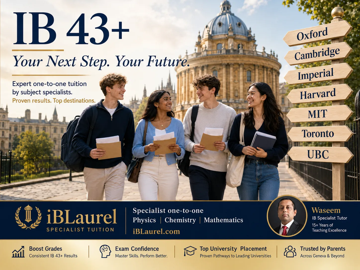 IB students heading towards leading universities after excellent IB results in Chemistry