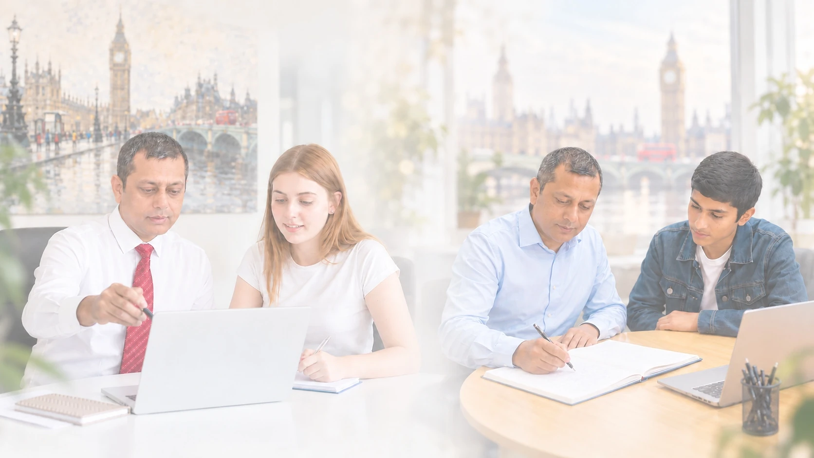 Waseem giving face-to-face one-to-one tuition to students in London